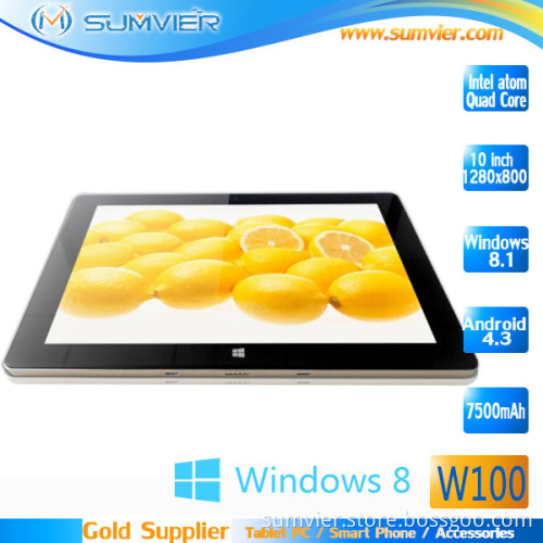 Windows 10.1inch Tablet Quad Core 2g+32g IPS Screen 1280X800pixels (W100)